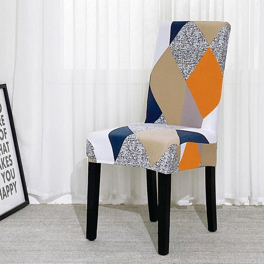 Chair Covers For Dining Room Stretch Spandex Removable Washable Anti-dust Seat Slipcover Multicolor Chair covers Chair Covers For Dining Room With Printed Patterns Easy Slip-on Stretchy Dining Room Chair Covers