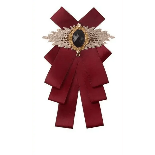 Charming Butterfly Ladies Bowtie Casual Solid Color Rhinestone Brooch Bowties For Women Fashionable Wedding Bowtie