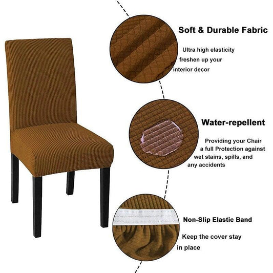 Cheap Waterproof Chair Cover Elastic Spandex Chair Covers for Dining Room Kitchen Stretch Chair Slipcover High Back Chair Covers For Dining Room Dining Kitchen Stretch Decorative Waterproof Spandex Chair Protectors Cover