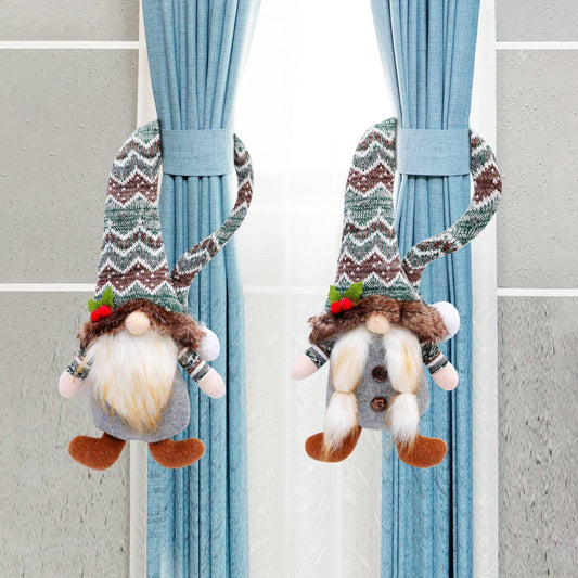 Christmas Decoration Faceless Doll Doll Curtain Buckle Christmas Home Curtain Buckle Decoration Props Christmas Decorations Christmas Ornaments Thanks Giving Day Gifts 37x16x6