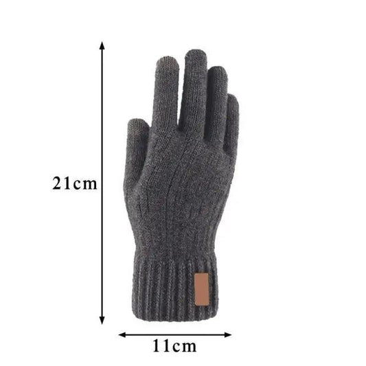 Classic Knitted Fingerless Winter Unisex Outdoor Gloves For Men Women Retro Soft Unisex Stretch Elastic Warm Half Finger Cycling Gloves