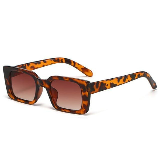 Classic New Rectangle Shape Sunglasses For Women Rectangle Sunglasses for Women 90’s Vintage Shades Square Thick Frame Glasses Luxury Design New Small Square Eyewear Decent Shades
