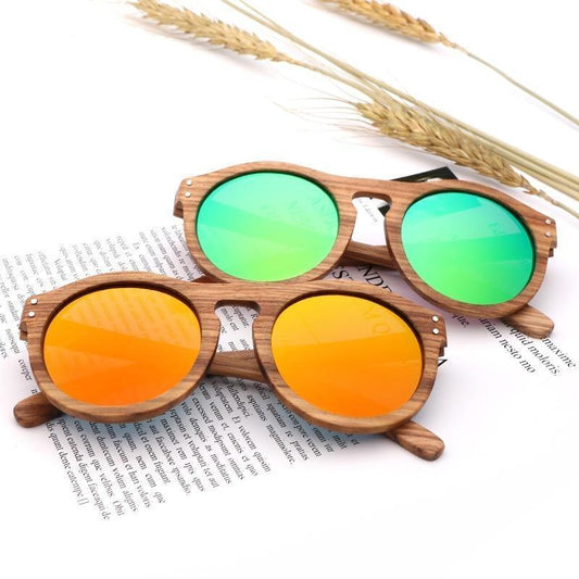 Classic Style Wood Retro Style Sunglasses For Men And Women Sunglasses Stylish New Frames Round Shape Sunglasses Frame Round Polarized
