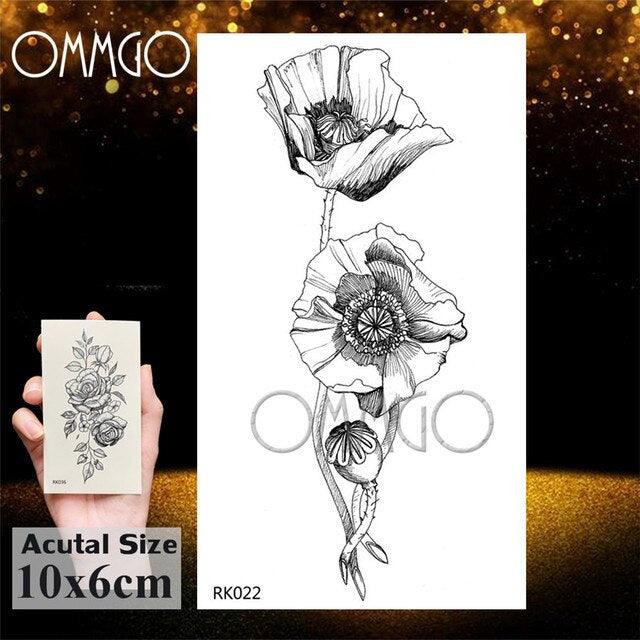 Colorful Tribal Tattoo Feather Temporary Tattoos Custom Waterproof Modern Tatoos Luxury Design