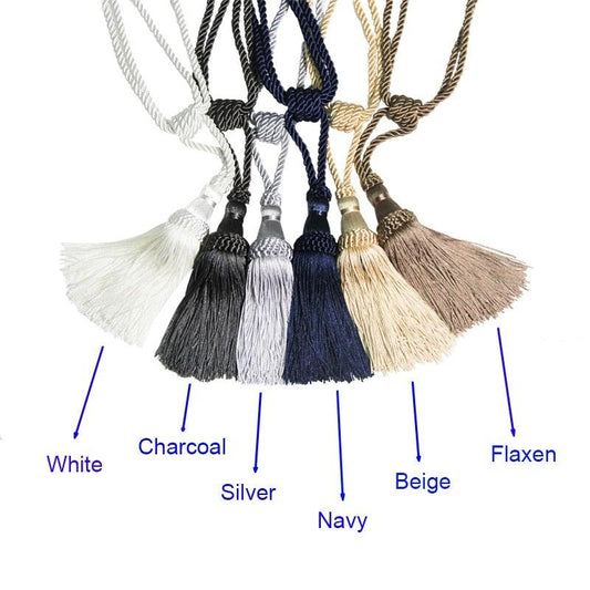 Curtain Tiebacks Tassel Curtain Clips Rope Curtain Tie Backs Holdbacks Decorative Curtain Holder Accessories For Drape Curtain Holdbacks Braided Buckle Home Decorative Window Drapery Ball Tassels Tieback 50cm