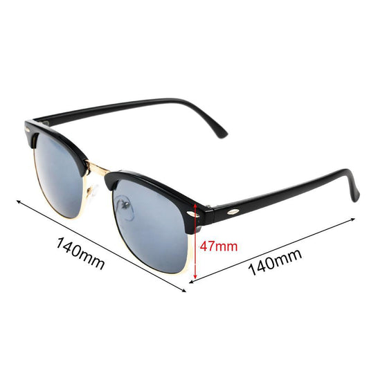 Polarized Semi-Rimless Unisex Man and Woman Classic Vintage Retro Sunglasses With U400 Protection Oculos De Sol Gafas