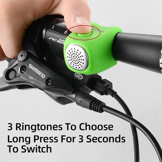 Electric Cycling Bell 90 dB Horn Rainproof Bicycle Handlebar Silica Gel Shell Ring Bike Bell Bicycle Accessories Electric Cycling Bells Water-Resistant Cycling Bells Horn Loud Bicycle Horns Bicycle Accessories