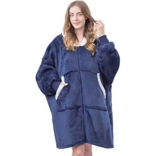 Elegant Large Sweatshirts Woman Oversized Hoodie Winter Blanket With Sleeves Fleece Warm Giant Blanket Hoodies Women Sweatshirts Long Blanket with Sleeves for Winter Hooded Sweatshirt for Women and Men Pullover