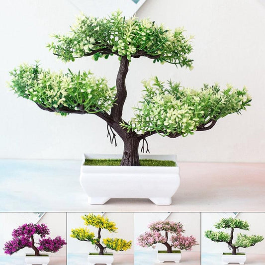 Fake Artificial Pot Bonsai Potted Simulation Table Ornaments For Garden Party Hotel Office Decor Fake Flowers Arrangements for Home Decoration