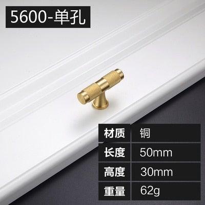 Golden Brass Knurled Textured Simple Kitchen Cabinet handle And Handles Drawer Pulls Bedroom Door Knobs Cupboard Bathroom Door Handles Brushed Brass Pulls For Cabinets