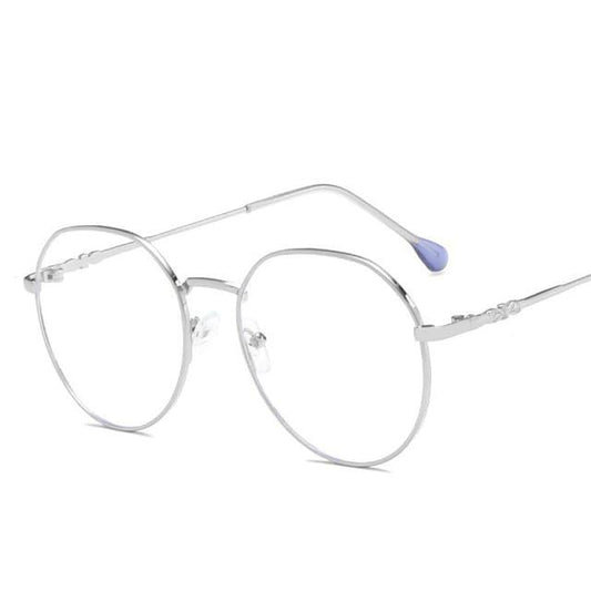 Hexagonal Eyeglasses Frame Anti Blue Ray Glasses Black Stylish Attraction Anti Blue Light Blocking Glasses For Men & Women Computer Radiation Protection Goggle Clear Lens Eyeglasses Plain Mirror For Unisex Eyewear