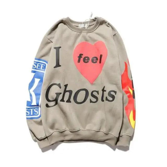 Hip-Hop Printed Sweatshirts Men High Pullovers Couple Street Casual Sweatshirts Letter Print Men Women Sweatshirt Stylish Printed Cool Design Warm Winter Sweatshirt For Men Women