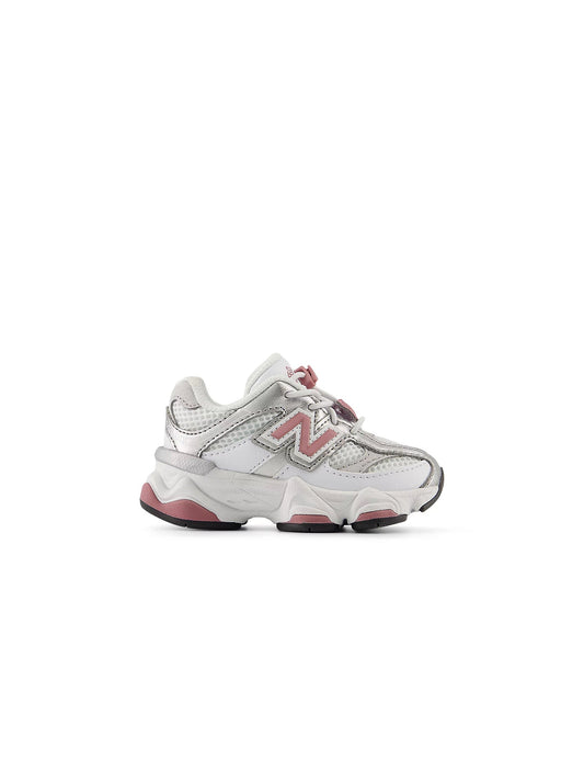 New Balance (TD) 9060 Bungee Shoes - White/Rosewood