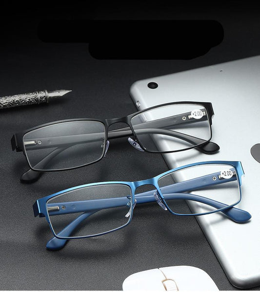 Men Blue Business Glasses Reading Glasses For Women Titanium Eye Glasses Male Hyperopia New Glasses Frame Sunglasses For Ladies Eyewear Frame Sun Glasses For Women Men