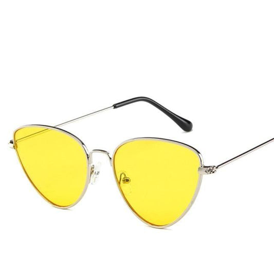 Metal Round Sunglasses Retro Design Sunglasses For Women New Cat Eye Glasses For Women New Popular Eyeglasses For Female Ladies Cat Eye Retro Sunglasses