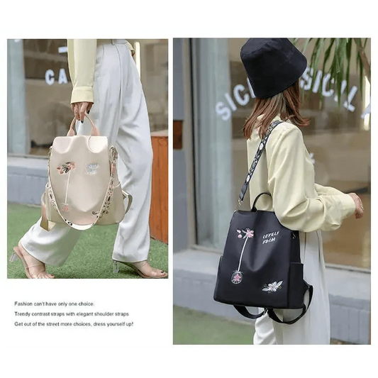 Modern Elegant Waterproof Women's Backpack Fashionable Anti-theft Women Backpacks Nice Print School Bag High Quality Large Capacity Backpack