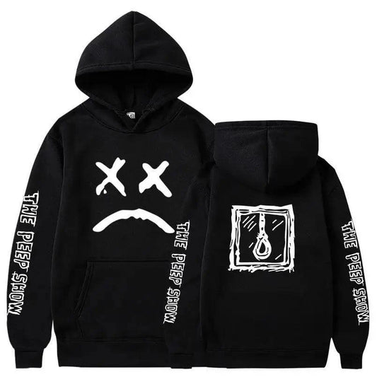 New Happy Cool Smiling Face Print Winter Fashion Couple Pullover Streetwear Sweatshirts Cute Aesthetic Print Classic Hoodies For Men Women Unisex Durable Comfortable Hoodies