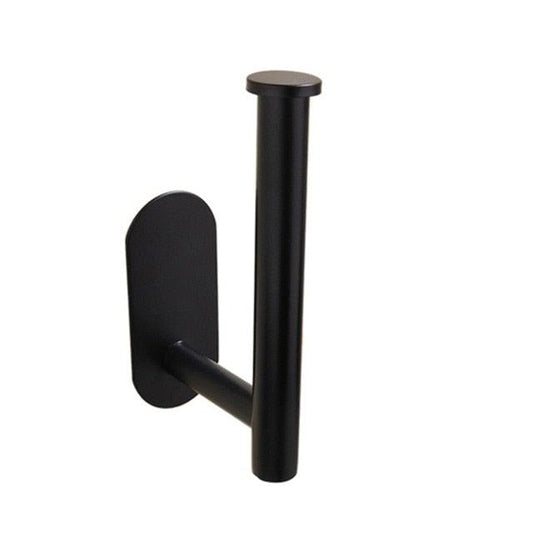 No-Drill Self Adhesive Toilet Paper Holder Stainless Steel Bathroom Kitchen Roll Paper Accessory Tissue Towel Rack Metal Holders Toilet Tissue Roll Holders Dispenser And Hangers Wall Mounted For Bathroom Kitchen Stainless Steel Modern Square Style