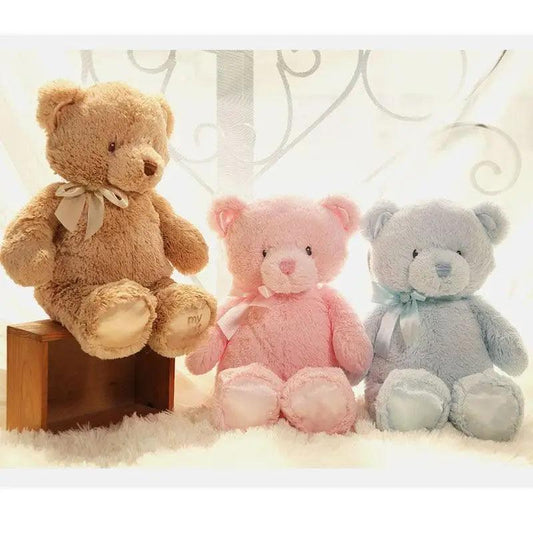 Perfect gift for Girls and Boys Adorable 35cm Creative Colorful Teddy Bear for Kids Stuffed Animal Plush Toy Send friends and lovers Christmas Gift for Kid