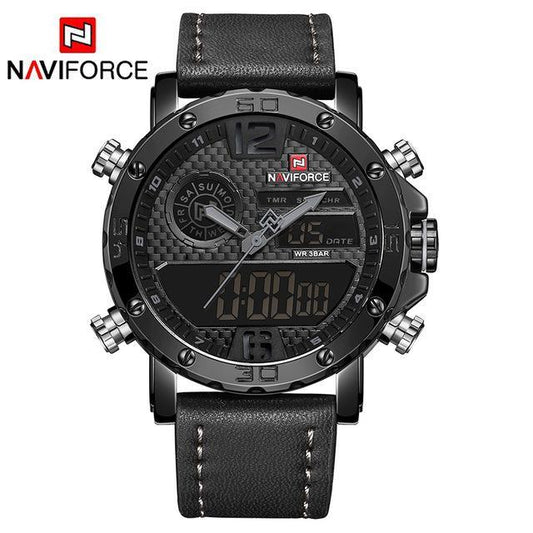Men's Sports Waterproof Digital Analog Multifunction Watch Excellent Design Perfect Gift