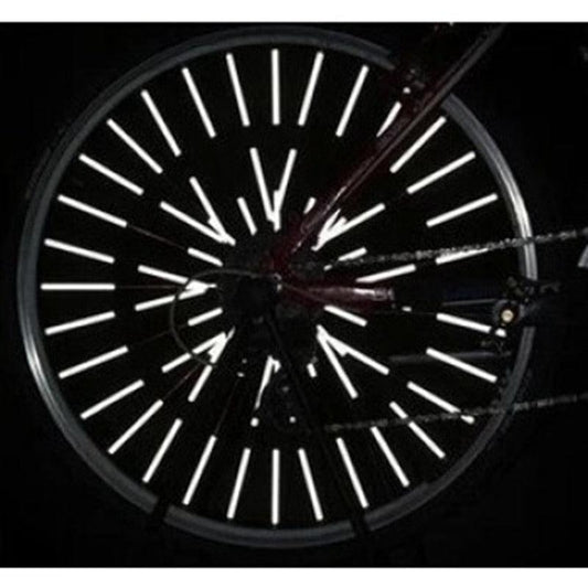 12 Pieces Bicycle Mountain Bike Riding Wheel Rim Spoke Mount Clip Tube Warning Light Strip Reflector Sets Bicycle Spoke Skins Wraps Bicycle Wheel Spoke Reflector Reflective Kids Road Mountain Bike Colorful Wheel Decoration