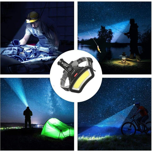 Rechargeable Usb Headlamp 500m Long Range Waterproof Headlight Lightweight Flashlight Hight Lumens Adjustable Floodlight For Outdoor Searchlight Hiking Camping Running Fishing Best Headlamps