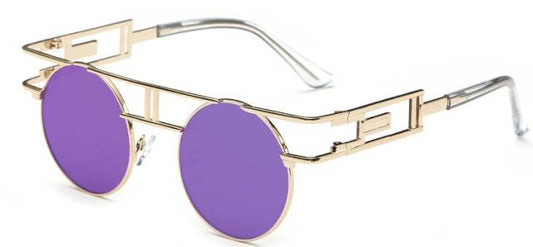 Round Polarized Classic Sunglasses For Men & Women Style Vintage Sunglasses For Male New Round Shape Sunglasses In Metal Eyewear New Colorful Frames Circle Hippie Sunglasses