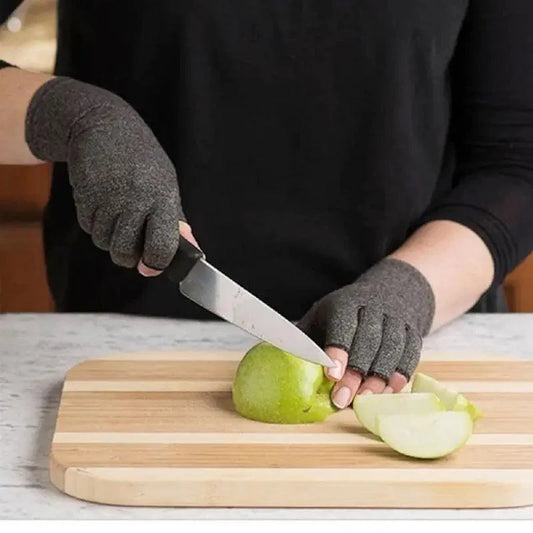 Simple Winter Arthritis Gloves Unisex Classic Anti Arthritis Therapy Gloves Compression Fingerless Gloves