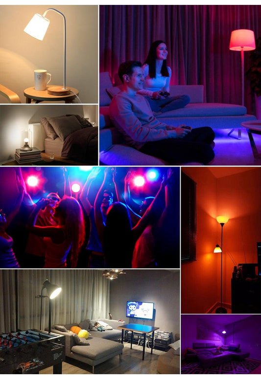 Smart For Home LED Light Bulb E27 E14 GU10 B22 220V 110V Spot Magic Changeable Lamp Lampada+IR Control Decoration RGB White Compatible with Alexa Google Home, RGBCW Smart GU10 Bulb, WiFi Smart LED Spot Light Bulb Indoor Decoration