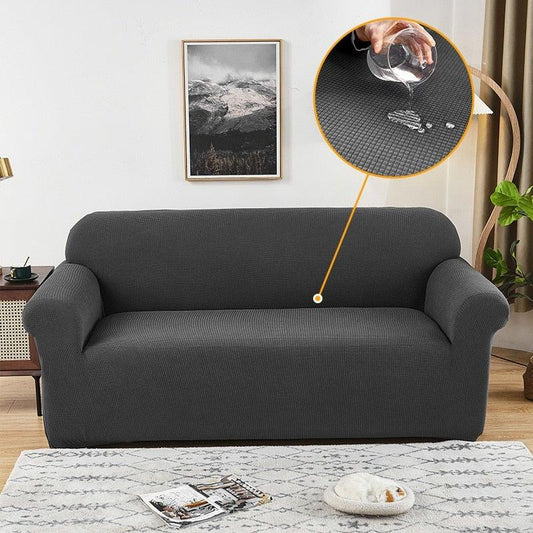 Sofa Cover Waterproof Waffle Sofa Cover All-Inclusive Thick Sofa Towel Waterproof Sofa Cushion Waterproof Couch Cover Dual Waterproof Sofa Cover Stretch Jacquard Sofa Slipcover Leakproof Furniture Protector For Kids
