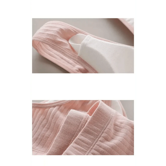 Soft And Comfortable Cotton Nursing Bra Breathable Breastfeeding Bras for Women Maternity Bra Plus Big Size Easy Feeding Bra Wire Free