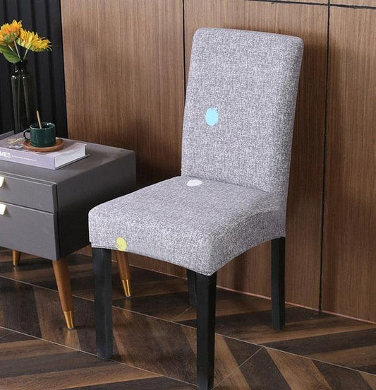 Spandex Chair Covers Printed Dining Room Stretch Seat Cover Chair Protective Case for Restaurant Banquet Kitchen Hotel Stretch Spandex Removable Washable Dining Chair Protector