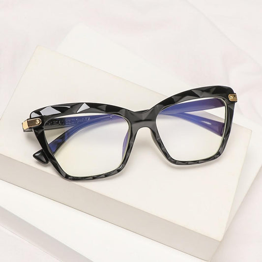 Square Women Reading Glasses Frame Crystal Multi-section Optical Computer Glasses Square Design Reading Glasses For Women Light Blocking Computer Reader Glasses For Men And Women