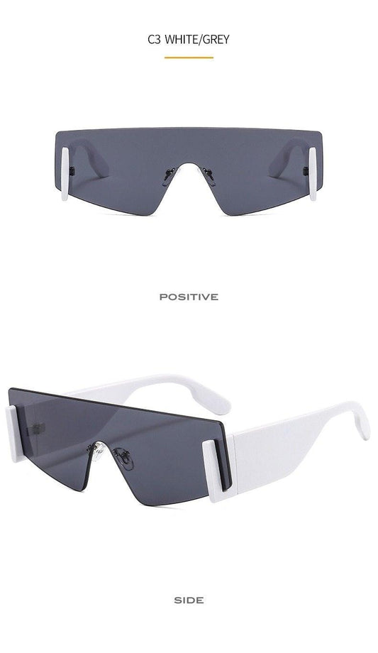 Stylish Big Rimless Classic Sunglasses In Square Shape For Women & Men New Oversize & Retro Style Sunglasses Rectangle Shape Eyewear Shades Oversized Fashion Sunglasses For Women