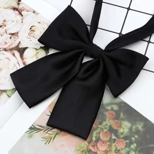 Stylish Colorful Women‘s Shirts Bowtie Ladies Girl School Wedding Party Bowtie For Women Adjustable Pre-tied Solid Color Handmade Bowties for Women