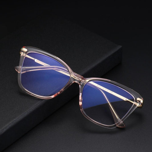 Stylish Eyeglasses Glasses Clear Lens Blue Light Blocking Glasses Women Men Fashion Cat Eye Glasses Computer Gaming Eyeglasses Eye Protection Eyewear