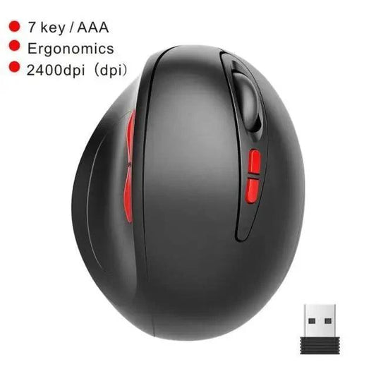Stylish Wireless Gaming Mouse Vertical Ergonomic Rechargeable Gamer Mouse Classic USB 7 Key Magic Mouse For PC Laptop Notebook Computer Desktop