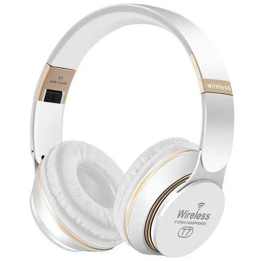 Stylish Wireless Headphones 3D Stereo Bluetooth Foldable Gaming Headphones With Mic Foldable Lightweight Neckband Headphone For Mobile PC Laptop