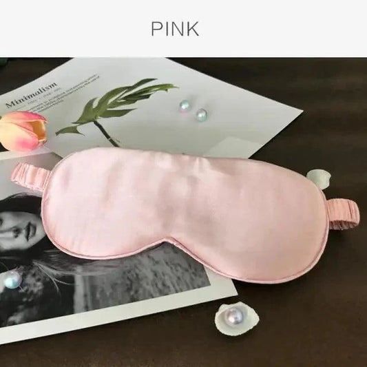 Super Smooth Mulberry Silk Sleep Eye Mask & Blindfold With Elastic Strap Travel Eye Patch Soft Nap Eye Patch Eye Cover Eyeshade for Night Sleeping Mask For Women