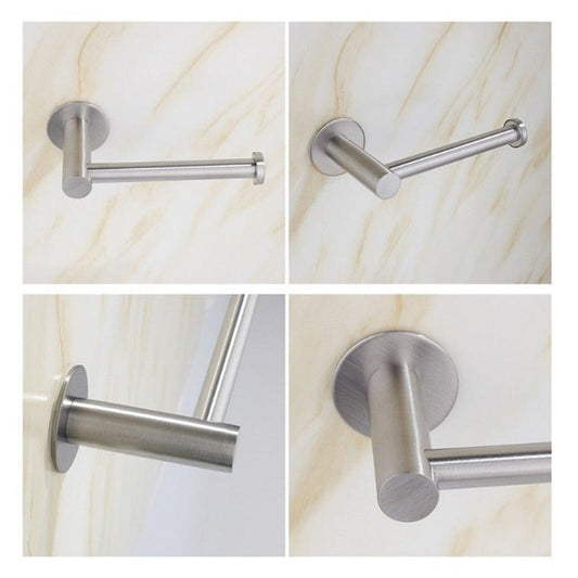 Toilet Wall Mount Toilet Paper Holder Stainless Steel Bathroom Kitchen Roll Paper Accessory Tissue Towel Accessories Holders Modern Paper Roll Holder Wall Mount Tissue Roll Rack
