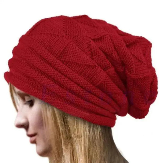Unisex Cute Oversized Winter Baggy Cool Caps Autumn Beanies For Men Women Classy Warm Cap For Cold Weather