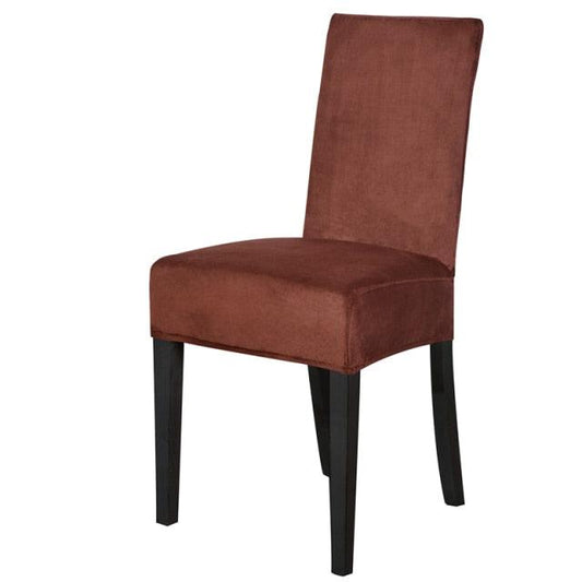Washable Elastic Seat Parsons Chair Covers Thick Chair Cover Washable Elastic Winter Warm Chair Protector Case Kitchen Restaurant Washable Spandex Kitchen Chair Covers for Dining Room Christmas Decoration Holiday Party