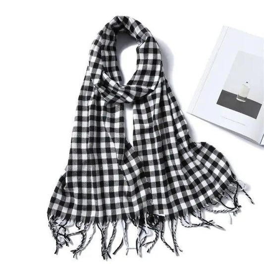 Women Winter Warm Scarf Shawl Fashion Plain Soft Long Scarves For Women Casual Wear Travel Friendly Scarfs Warm Winter Scarf Double Sided Thick Shawl Women Students Scarf
