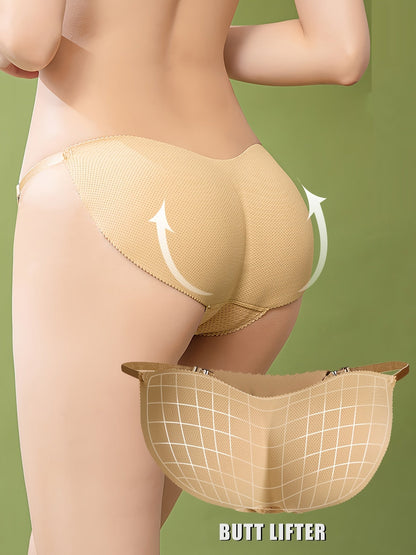 Invisible Boost Fake Butt Lifting Bikini Panties for Women – Ultra-Thin Breathable and Seamless Women's Lingerie for Natural Enhancement and All-Day Comfort