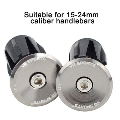 1 Pair Road Folding Bike Handlebar Grip Ends Cap Racing Cycling Handle Bar Plugs Outdoor Cycling Aluminum Bike Handlebar End Plugs Expanding Locking Bar End Caps For Road Bike Mountain Bike