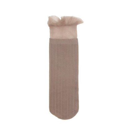 1 Pair Woman Socks Spring New Fashion Socks Solid Color Women Soft Cute Long Socks For Women Mesh Thin Socks High Quality Cotton Invisible Socks For Women