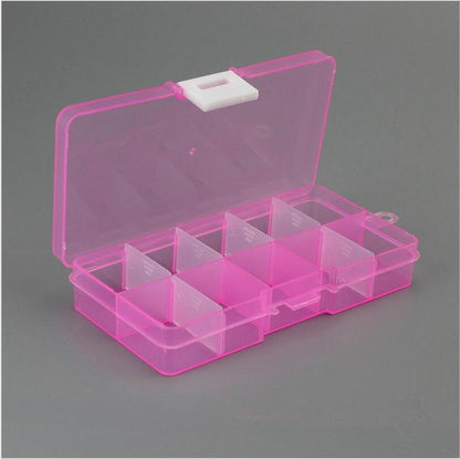 10 Slots Adjustable Plastic Jewelry Box Storage Case Craft Jewelry Organizer Beads  Jewelry Making Jewelry Organizer Adjustable Storage Box Plastic Compartments Organizer for Jewelry