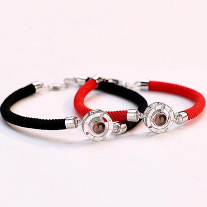 100 Languages I Love You Couple Bracelets Braided Rope Bracelet Bangle Bracelet  Languages Couple Bracelets For Boyfriend And Girlfriend Matching Love Bracelets For Couples I love You Gifts For Him And Her