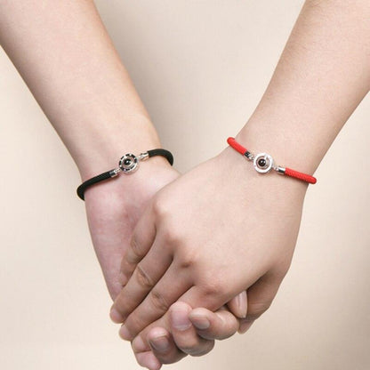 100 Languages I Love You Couple Bracelets Braided Rope Bracelet Bangle Bracelet  Languages Couple Bracelets For Boyfriend And Girlfriend Matching Love Bracelets For Couples I love You Gifts For Him And Her