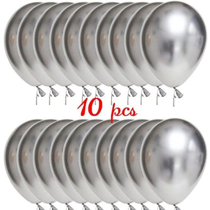 10/20 Star Metallic Confetti Latex Transparent 12inch Balloons For Baby Shower Birthday Party Wedding Decoration